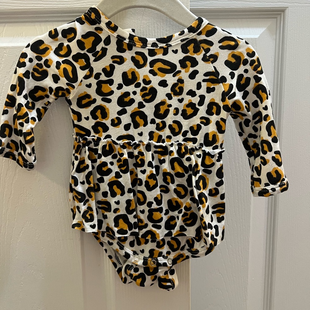 Spearmint Love Cheetah Twirl Bodysuit -size 3-6 months